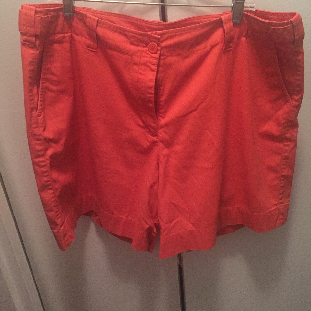 Talbots Orange Cotton Shorts